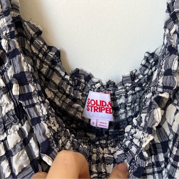 Solid and striped dress - Picture 6 of 7